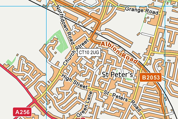 CT10 2UG map - OS VectorMap District (Ordnance Survey)