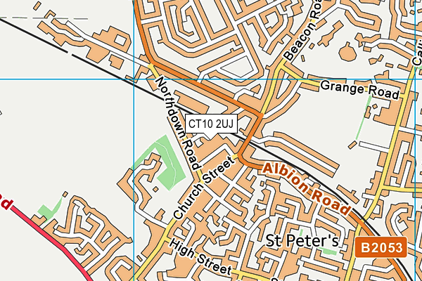 CT10 2UJ map - OS VectorMap District (Ordnance Survey)