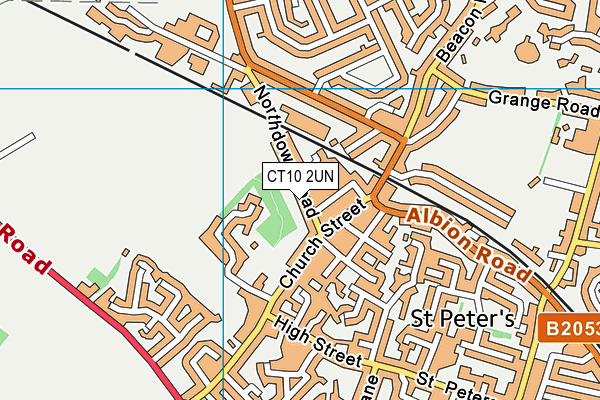 CT10 2UN map - OS VectorMap District (Ordnance Survey)