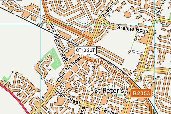 CT10 2UT map - OS VectorMap District (Ordnance Survey)