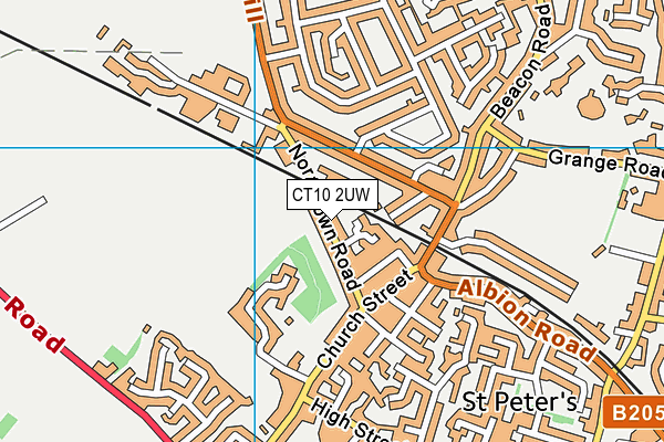 CT10 2UW map - OS VectorMap District (Ordnance Survey)