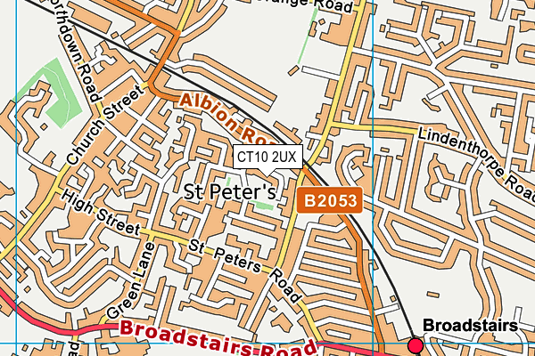 CT10 2UX map - OS VectorMap District (Ordnance Survey)