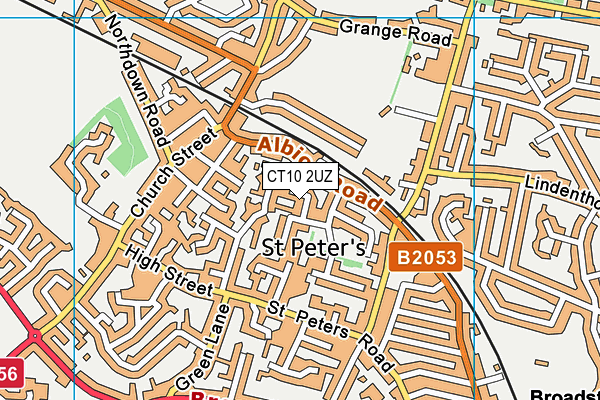 CT10 2UZ map - OS VectorMap District (Ordnance Survey)