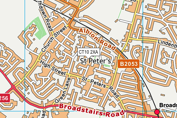 CT10 2XA map - OS VectorMap District (Ordnance Survey)