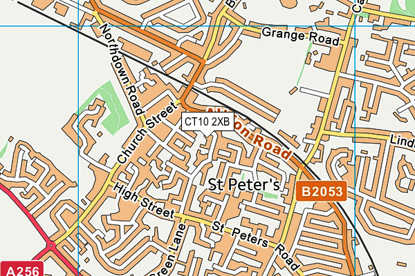 CT10 2XB map - OS VectorMap District (Ordnance Survey)