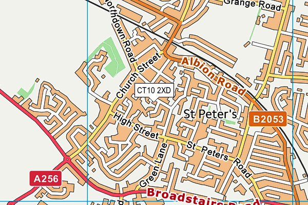 CT10 2XD map - OS VectorMap District (Ordnance Survey)