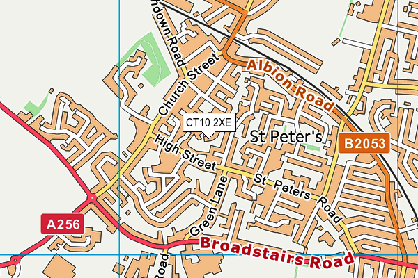 CT10 2XE map - OS VectorMap District (Ordnance Survey)