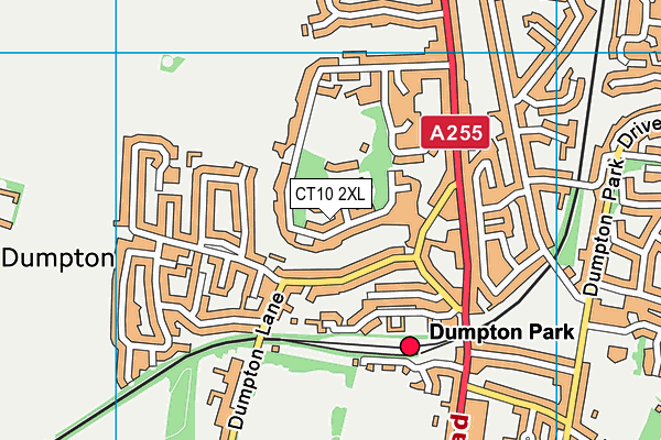 CT10 2XL map - OS VectorMap District (Ordnance Survey)