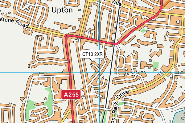 CT10 2XR map - OS VectorMap District (Ordnance Survey)