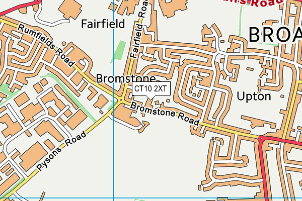 CT10 2XT map - OS VectorMap District (Ordnance Survey)