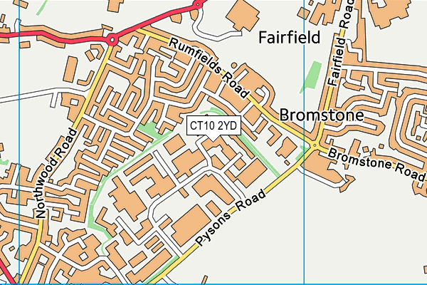 Map of RAMSGATE BREWERY LIMITED at district scale