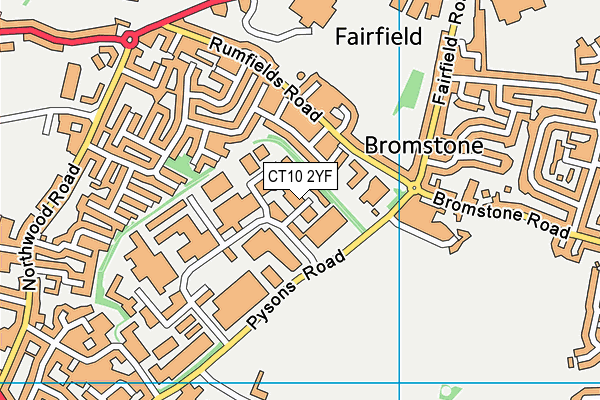Map of BROWNS UPHOLSTERY LTD at district scale