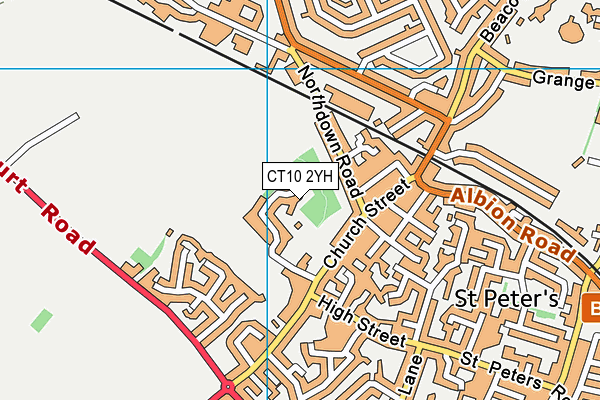 CT10 2YH map - OS VectorMap District (Ordnance Survey)