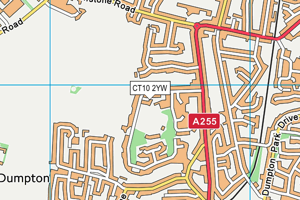 CT10 2YW map - OS VectorMap District (Ordnance Survey)