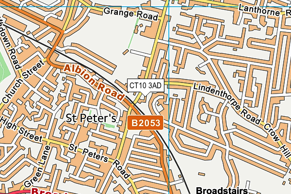 CT10 3AD map - OS VectorMap District (Ordnance Survey)