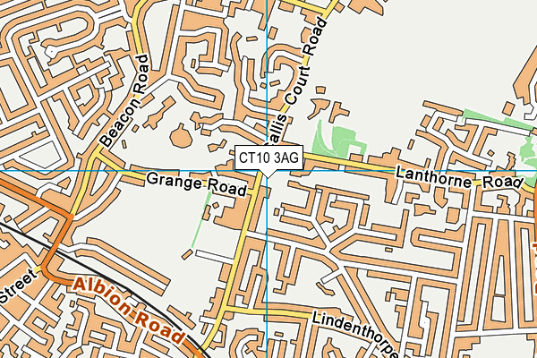CT10 3AG map - OS VectorMap District (Ordnance Survey)
