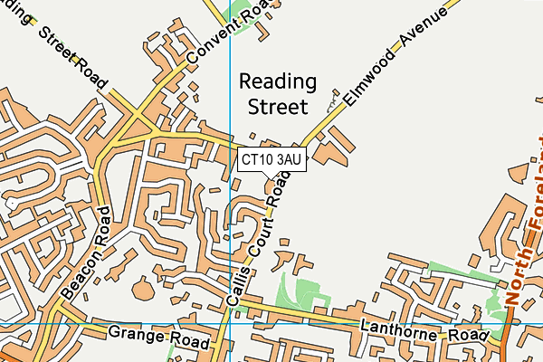 CT10 3AU map - OS VectorMap District (Ordnance Survey)