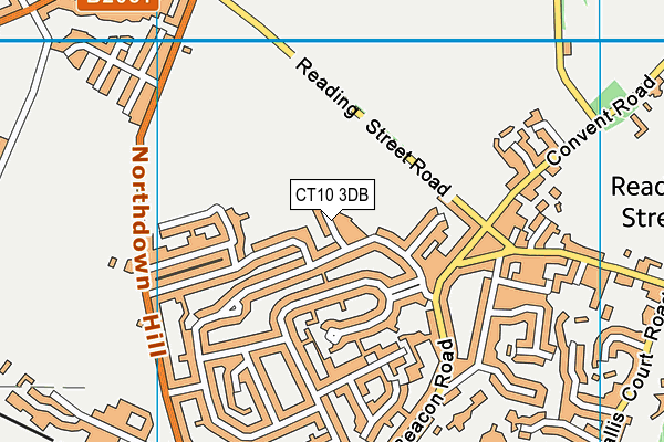 CT10 3DB map - OS VectorMap District (Ordnance Survey)