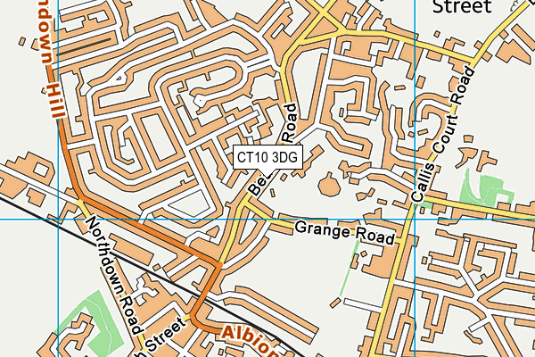 CT10 3DG map - OS VectorMap District (Ordnance Survey)