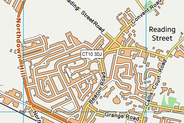 CT10 3DJ map - OS VectorMap District (Ordnance Survey)