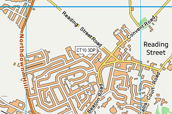 CT10 3DP map - OS VectorMap District (Ordnance Survey)