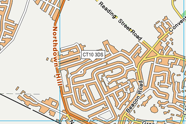 CT10 3DS map - OS VectorMap District (Ordnance Survey)