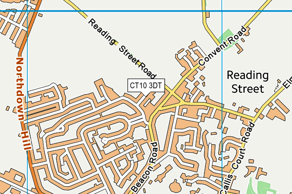 CT10 3DT map - OS VectorMap District (Ordnance Survey)
