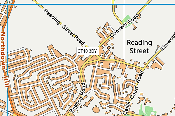 CT10 3DY map - OS VectorMap District (Ordnance Survey)