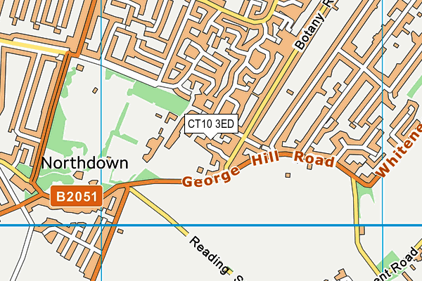 CT10 3ED map - OS VectorMap District (Ordnance Survey)