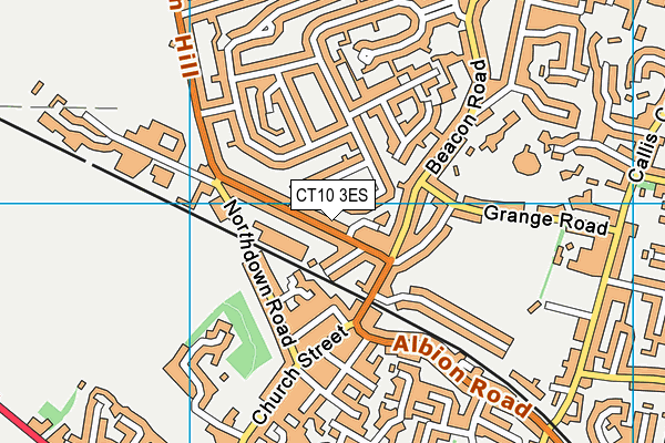 CT10 3ES map - OS VectorMap District (Ordnance Survey)