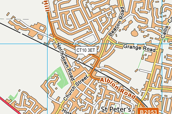 CT10 3ET map - OS VectorMap District (Ordnance Survey)