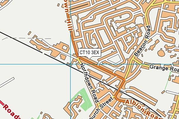 CT10 3EX map - OS VectorMap District (Ordnance Survey)