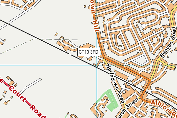 CT10 3FD map - OS VectorMap District (Ordnance Survey)
