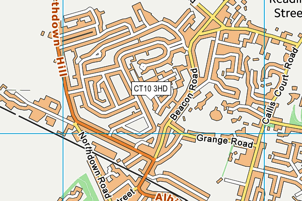 CT10 3HD map - OS VectorMap District (Ordnance Survey)