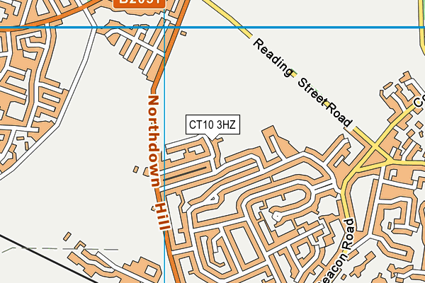 CT10 3HZ map - OS VectorMap District (Ordnance Survey)