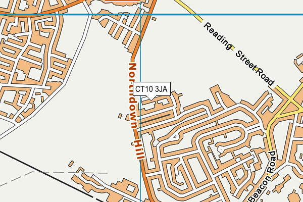 CT10 3JA map - OS VectorMap District (Ordnance Survey)