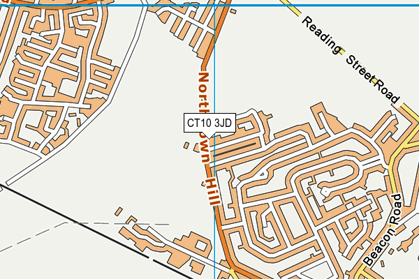CT10 3JD map - OS VectorMap District (Ordnance Survey)