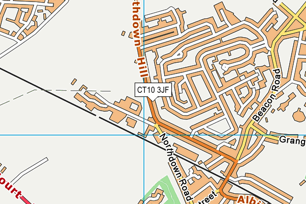 CT10 3JF map - OS VectorMap District (Ordnance Survey)