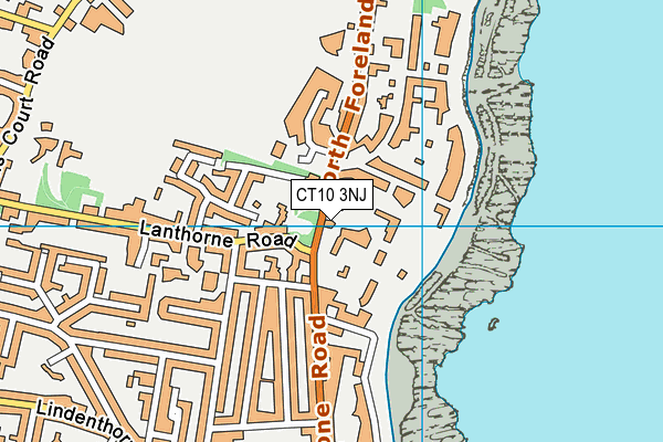 Thanet Squash Rackets Club map (CT10 3NJ) - OS VectorMap District (Ordnance Survey)