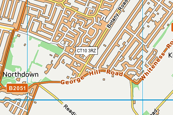 CT10 3RZ map - OS VectorMap District (Ordnance Survey)