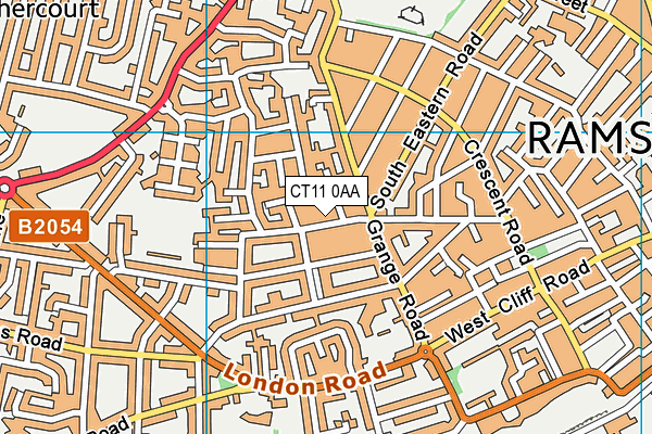 CT11 0AA map - OS VectorMap District (Ordnance Survey)