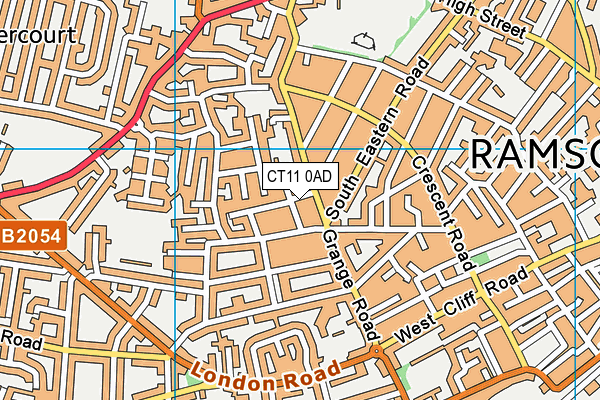 CT11 0AD map - OS VectorMap District (Ordnance Survey)