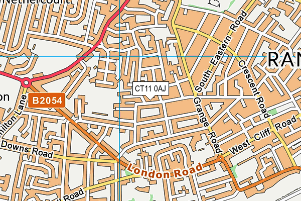 CT11 0AJ map - OS VectorMap District (Ordnance Survey)