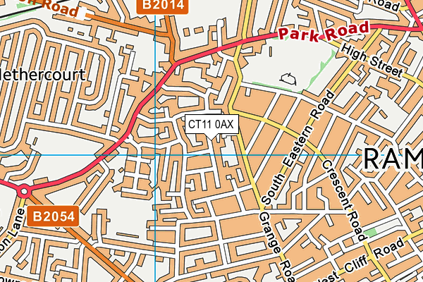 CT11 0AX map - OS VectorMap District (Ordnance Survey)