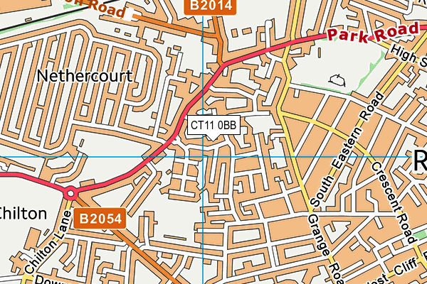 CT11 0BB map - OS VectorMap District (Ordnance Survey)