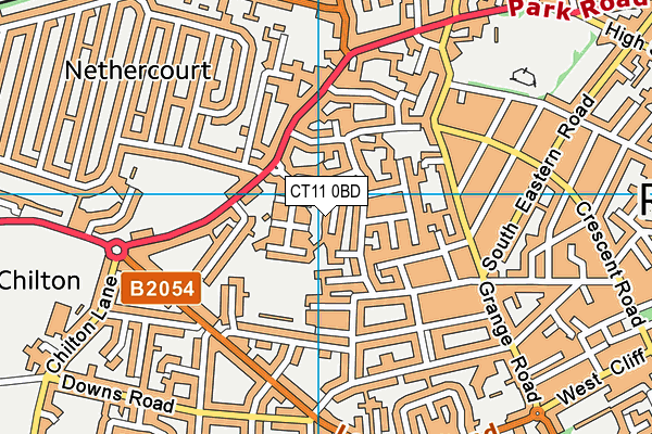 CT11 0BD map - OS VectorMap District (Ordnance Survey)