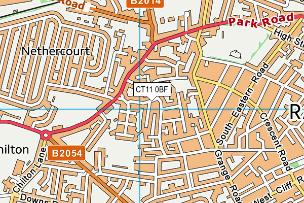 CT11 0BF map - OS VectorMap District (Ordnance Survey)