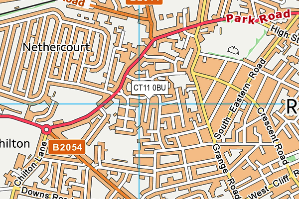 CT11 0BU map - OS VectorMap District (Ordnance Survey)