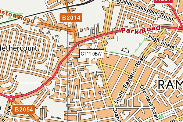 CT11 0BW map - OS VectorMap District (Ordnance Survey)