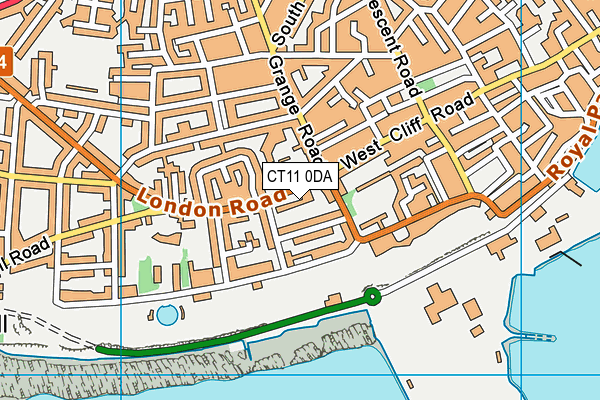 CT11 0DA map - OS VectorMap District (Ordnance Survey)